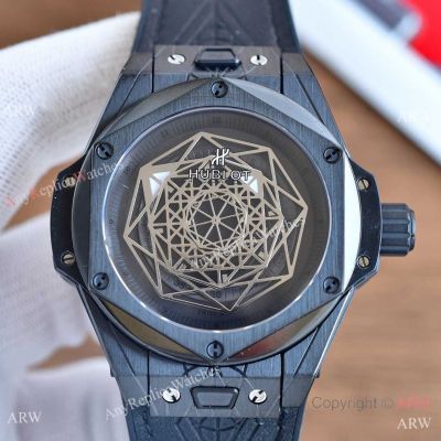 Swiss Quality Copy Hublot Sang Bleu Citizen Watch 45mm Solid Black